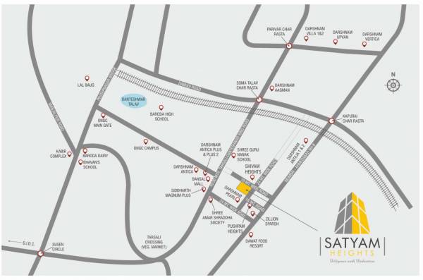  satyam-heights Location Plan