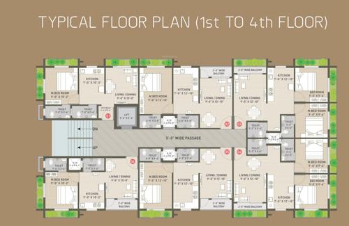 Mindtree Gehana A Cluster Plan from 1st to 4th Floor mindtree-gehana-a Mindtree Gehana A Cluster Plan from 1st to 4th Floor