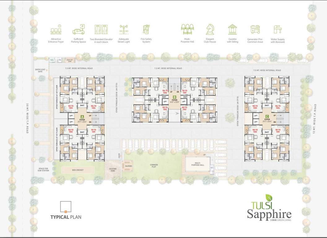  tulsi sapphire Cluster Plan