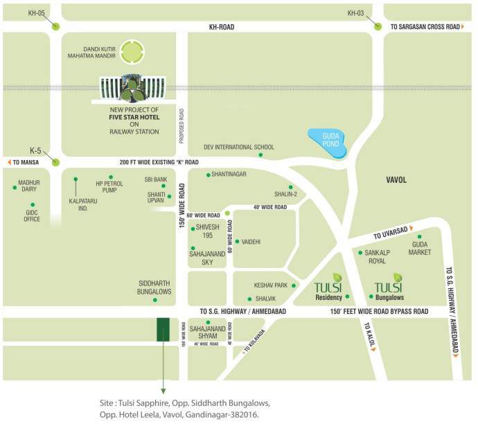  tulsi sapphire Location Plan