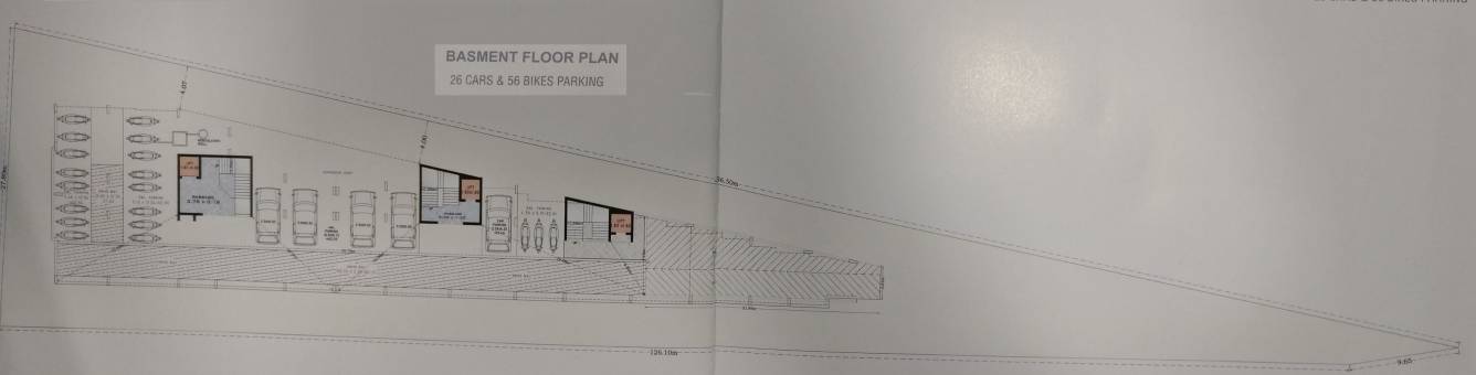  shlok Wing 1, 2 And 3 Cluster Plan for Basement Floor