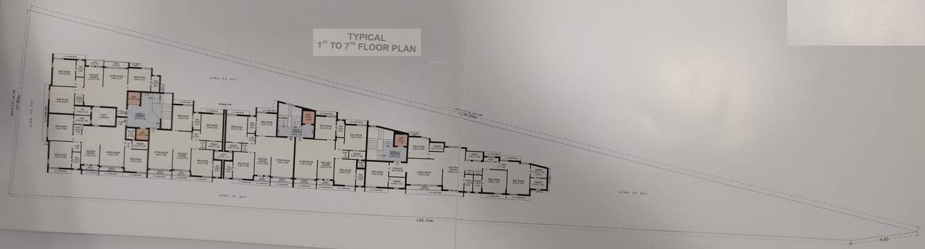  shlok Wing 1, 2 And 3 Cluster Plan from 1st to 7th Floor