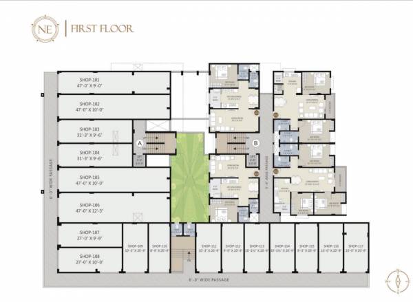Block A & B Cluster Plan for 1st Floor nakshatra-era Block A & B Cluster Plan for 1st Floor
