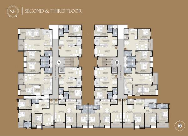 Block A & B Cluster Plan for 2nd Floor nakshatra-era Block A & B Cluster Plan for 2nd Floor