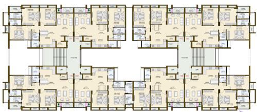  the-park Block F1 Cluster Plan from 1st to 2nd Floor