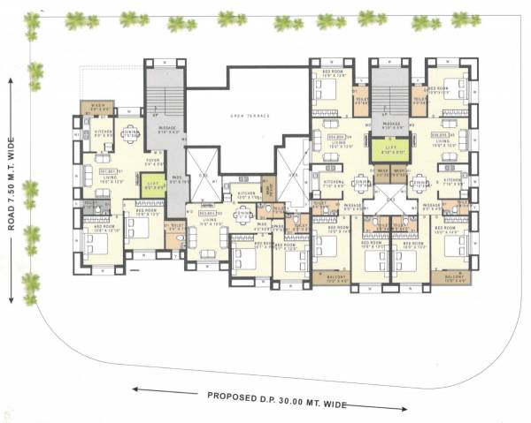  orchid-greens Cluster Plan from 5th to 7th Floor