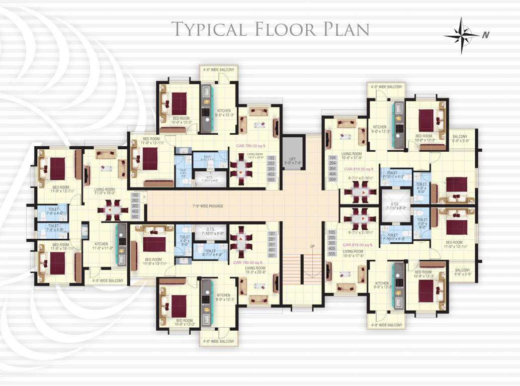  the vivanta The Vivanta Cluster Plan from 1st to 5th Floor