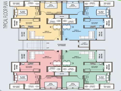  swastik-enclave Swastik Enclave Cluster Plan from 1st to 3rd Floor