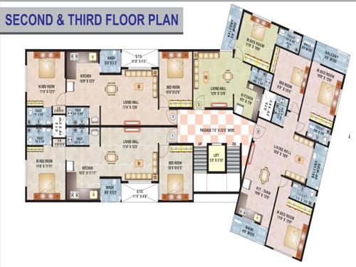 Shree Sai Palace Cluster Plan from 2nd to 3rd Floor shree-sai-palace Shree Sai Palace Cluster Plan from 2nd to 3rd Floor