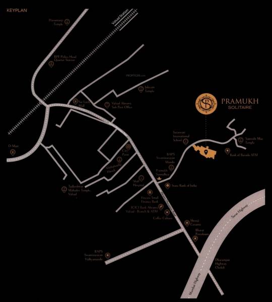 Location Plan pramukh-solitaire Location Plan