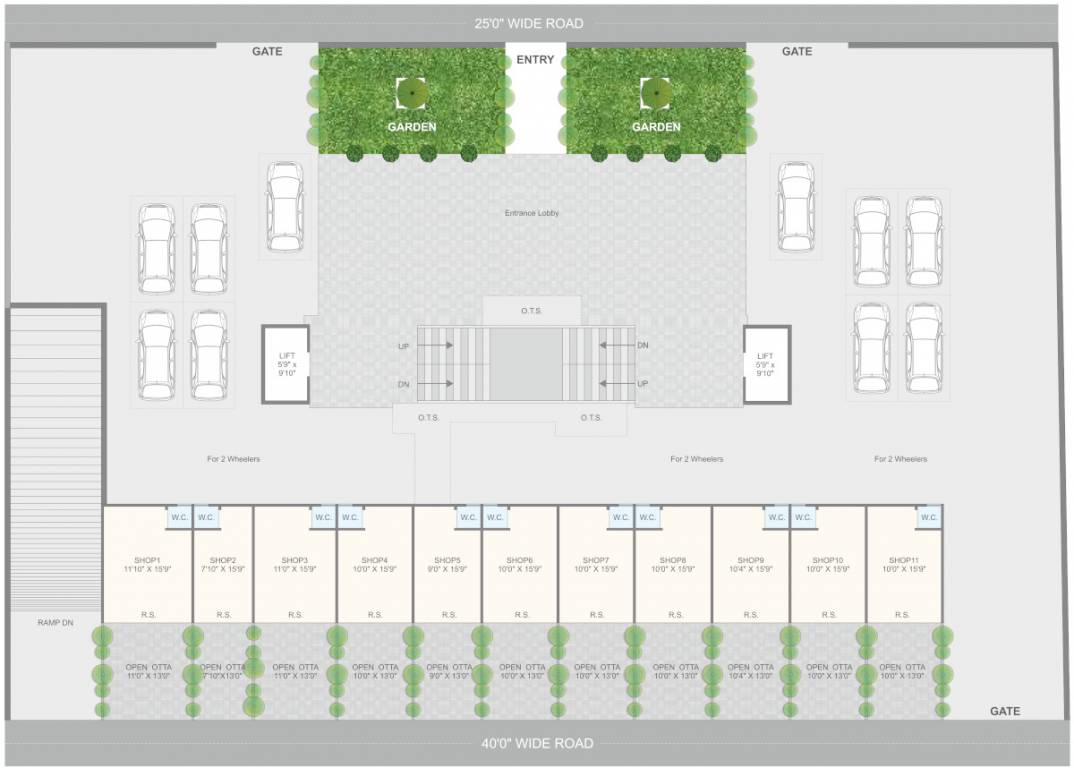  antrix Cluster Plan for ground Floor