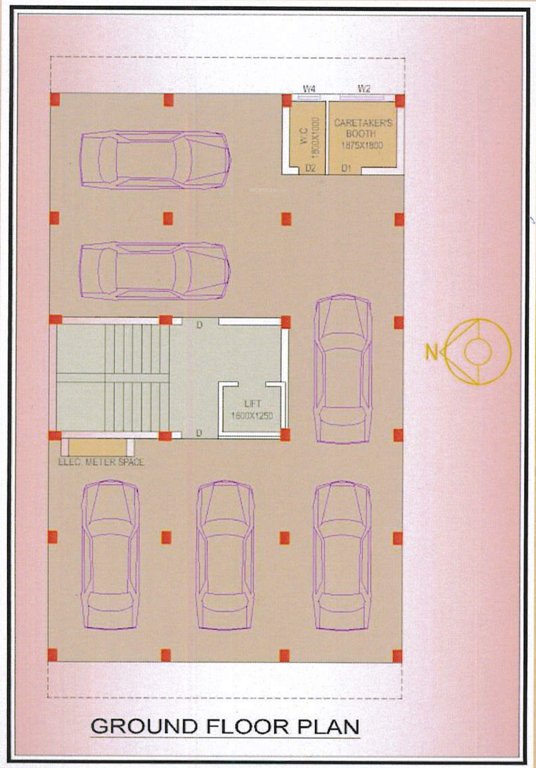  balaji twins Block A Cluster Plan for ground Floor
