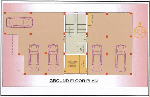  balaji-twins Block B Cluster Plan for ground Floor