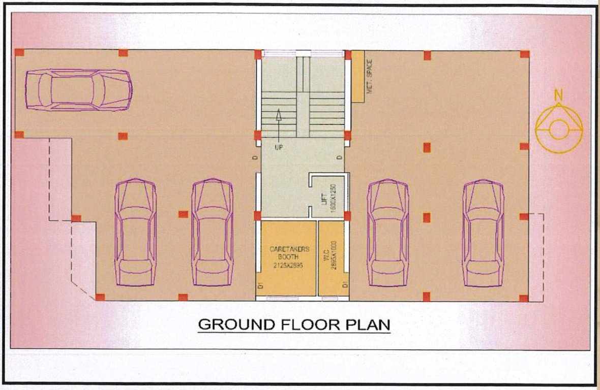  balaji twins Block B Cluster Plan for ground Floor
