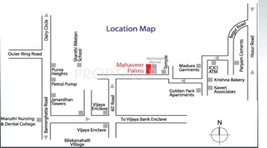  palms Images for Location Plan of Mahaveer Palms