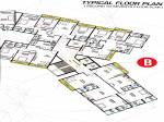Tower B Cluster Plan from 2nd to 7th Floor  gurukul-heights Tower B Cluster Plan from 2nd to 7th Floor