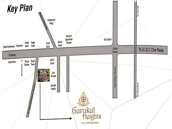  gurukul-heights Location Plan