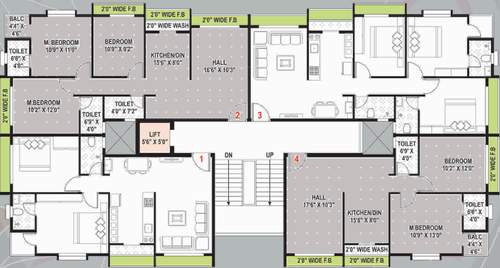  complex Complex Cluster Plan From 1st To 5th Floor