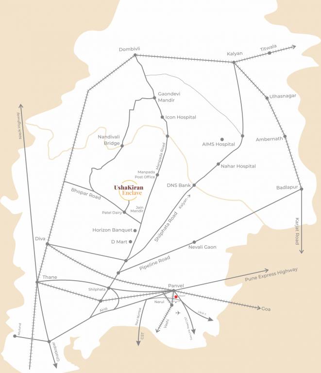  ushakiran enclave Location Plan