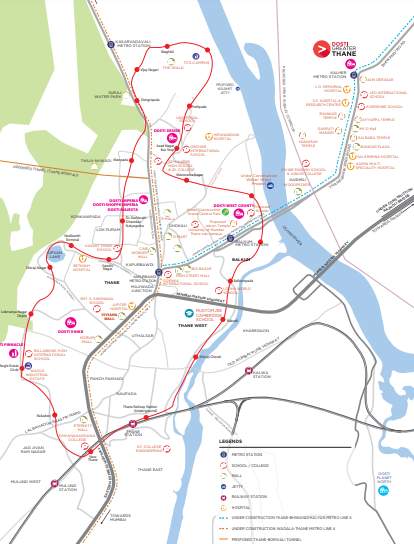  greater thane phase 1 dosti paradise Location Plan
