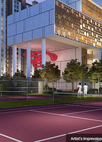  greater thane phase 1 dosti paradise Lawn Tennis Court