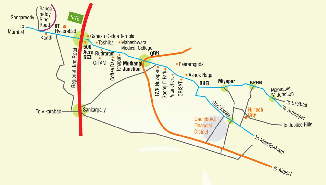  mythri homes Location Plan