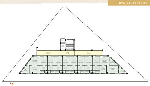  city Rajhans City Cluster Plan for 1st Floor