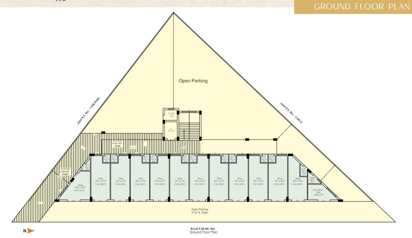  city Rajhans City Cluster Plan for ground Floor