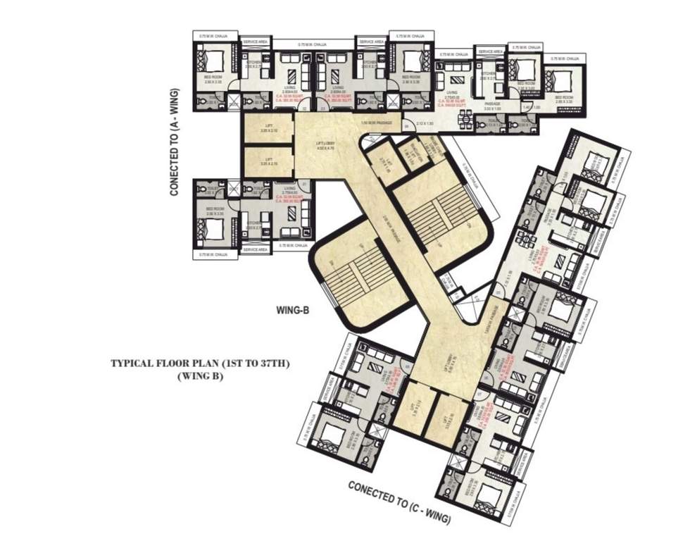  vardaan Tower B Cluster Plan