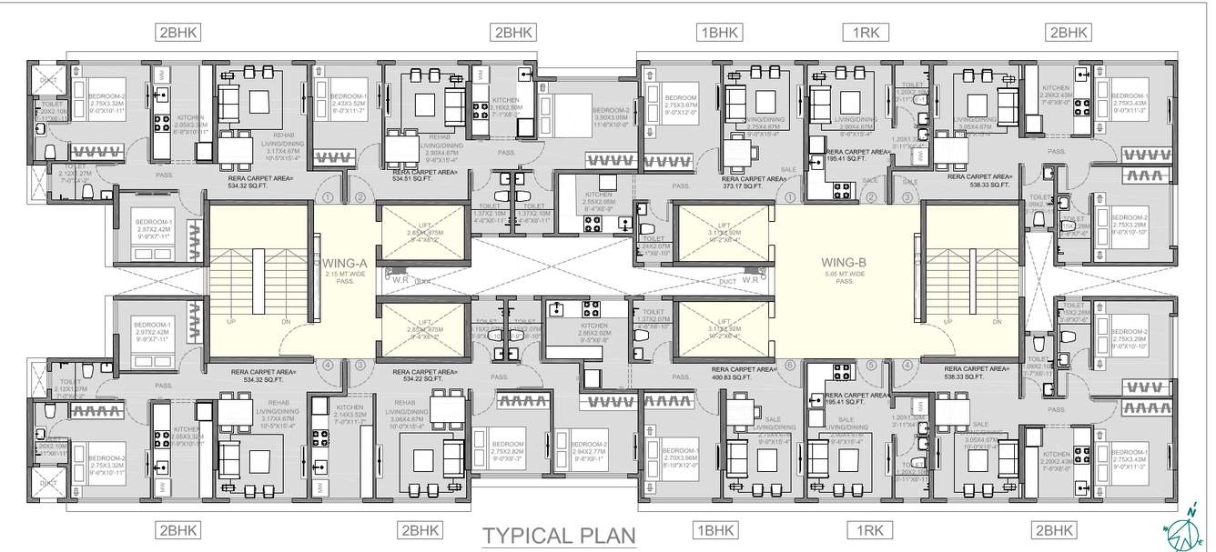  vatika roha palash A WING Cluster Plan