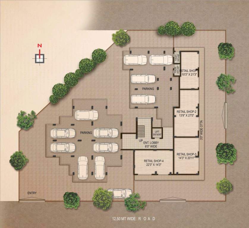 swastik residency 1 Swastik Residency 1 Cluster Plan for ground Floor