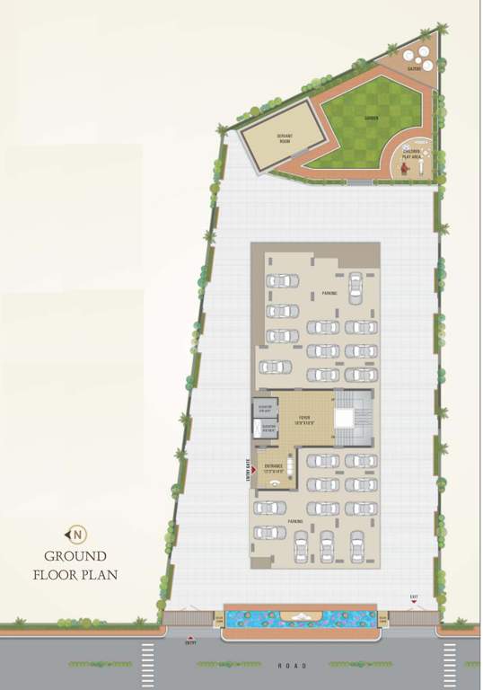  shyamal heights Shyamal Heights Cluster Plan for ground Floor