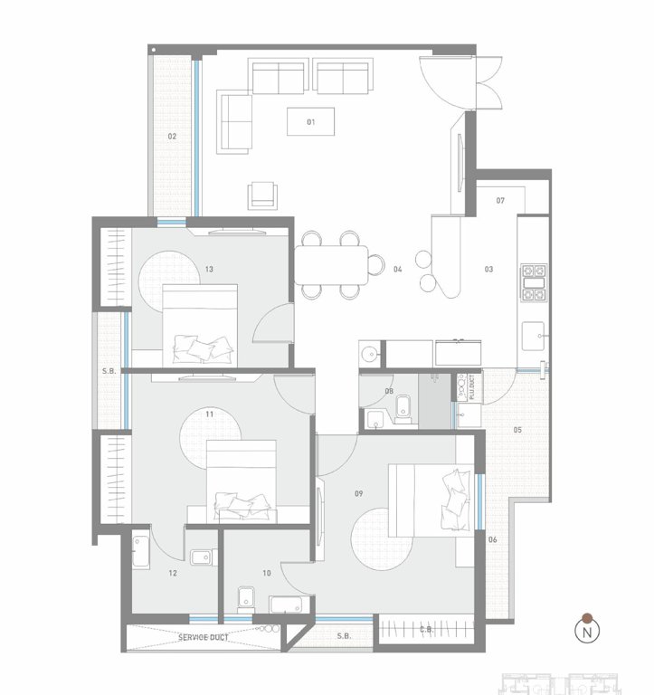  sanskar elegance Tower A Cluster Plan