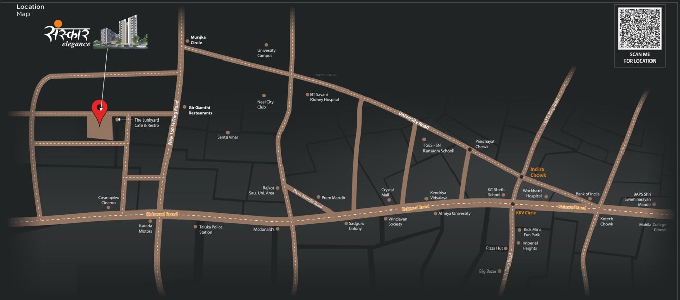  sanskar elegance Location Plan
