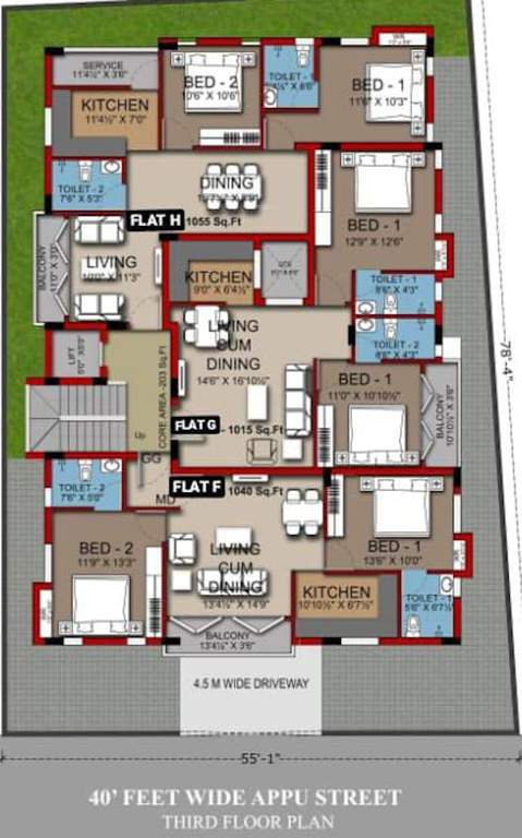  mayuravalli apartment mylapore Mayuravalli Apartment Mylapore Cluster Plan For 3rd Floor