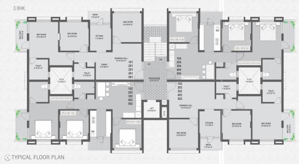 Satya Residency Cluster Plan from 1st to 5th Floor satya-residency Satya Residency Cluster Plan from 1st to 5th Floor