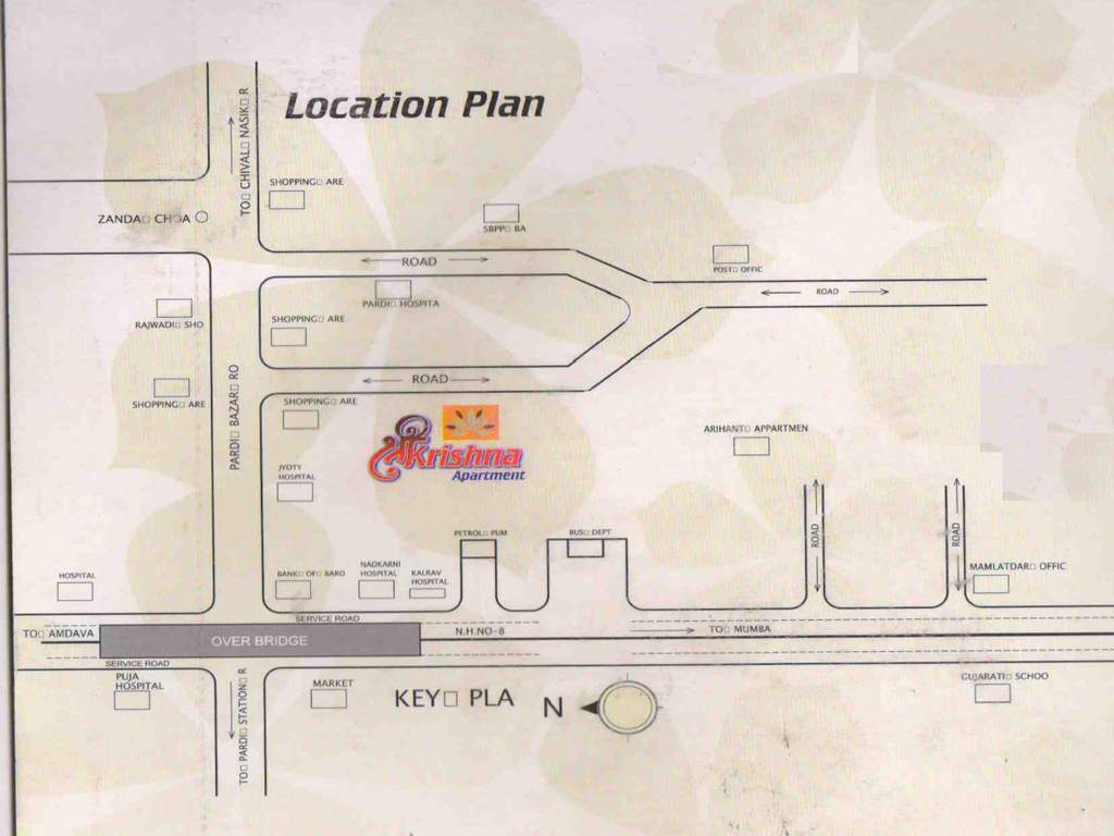  shree krishna apartment Location Plan