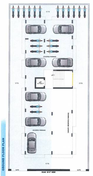  prashant-appartments Prashant Appartments Cluster Plan for ground Floor