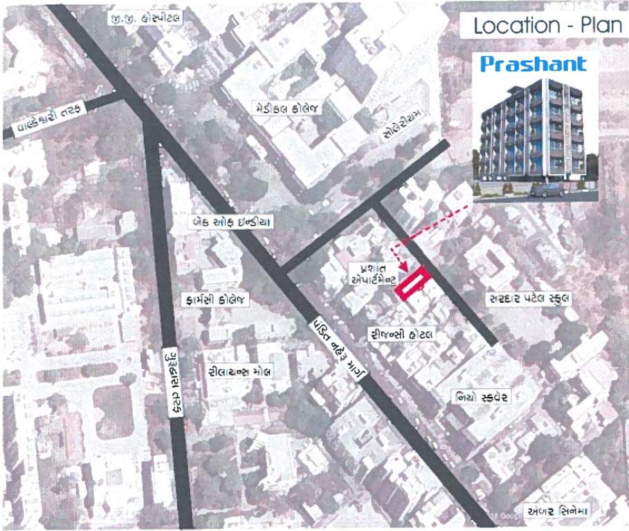  prashant appartments Location Plan