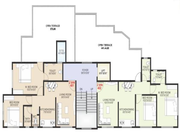 Paras Darshan Cluster Plan for 4th Floor paras-darshan Paras Darshan Cluster Plan for 4th Floor