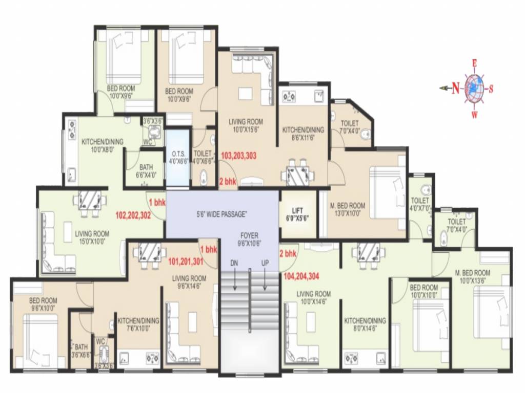 paras darshan Paras Darshan Cluster Plan from 1st to 3rd Floor