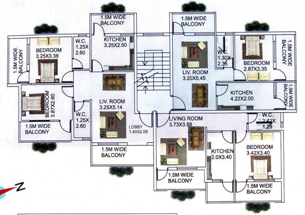  sk-paradise Cluster Plan from 1st to 2nd Floor