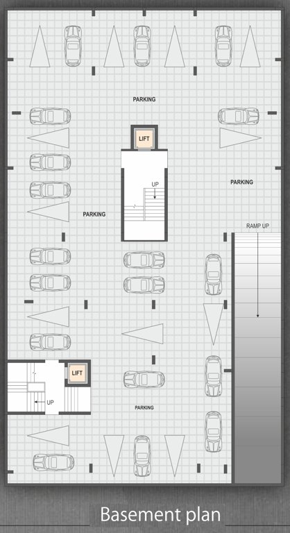utsav aashaya Tower A And B Cluster Plan for Basement Floor