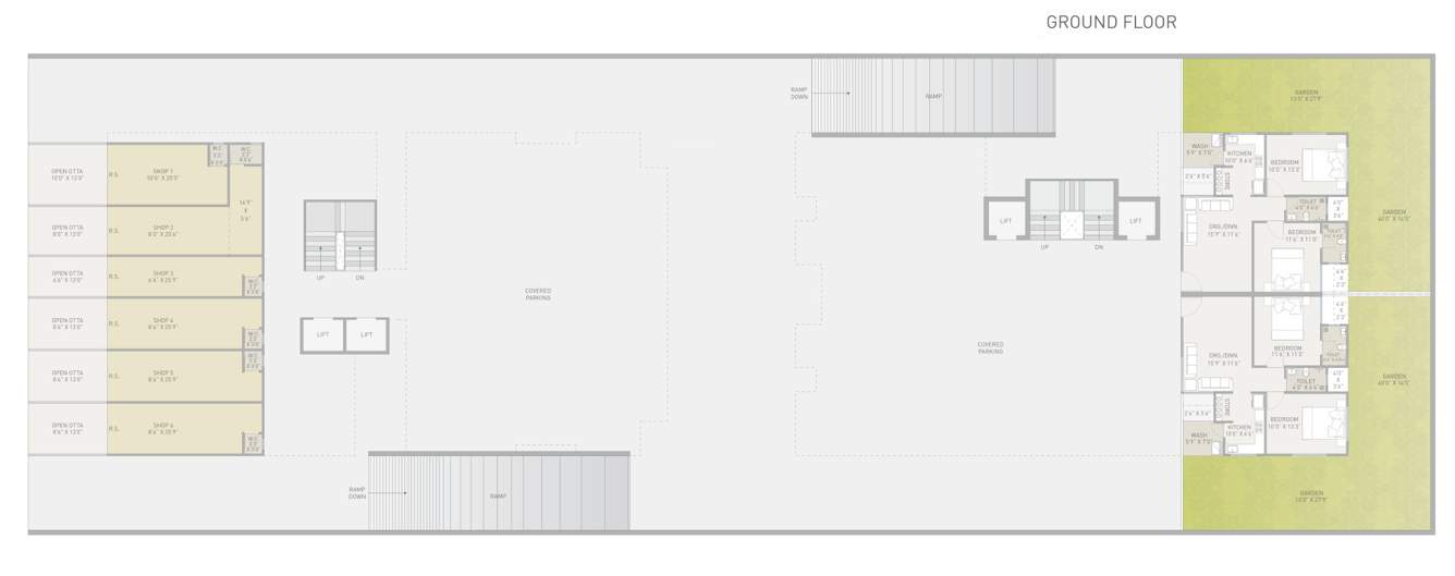  atlantis Block 1 And 2 Cluster Plan for ground Floor