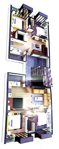  balaji-one Balaji One 3D Cluster Plan from 1st to 5th Floor