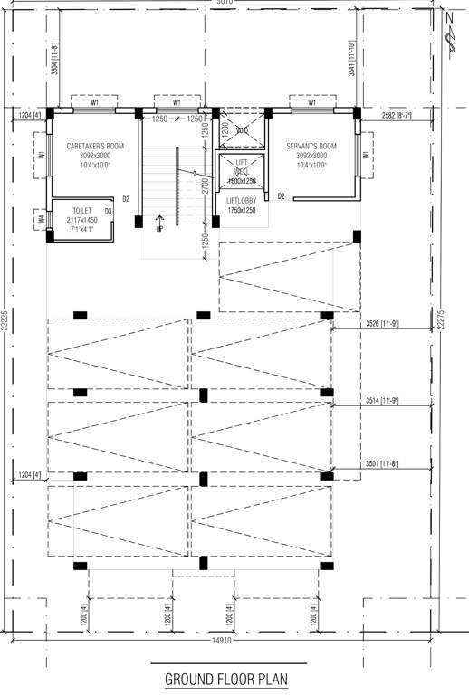  dream palace co operative society Dream Palace Co Operative Society Cluster Plan for ground Floor