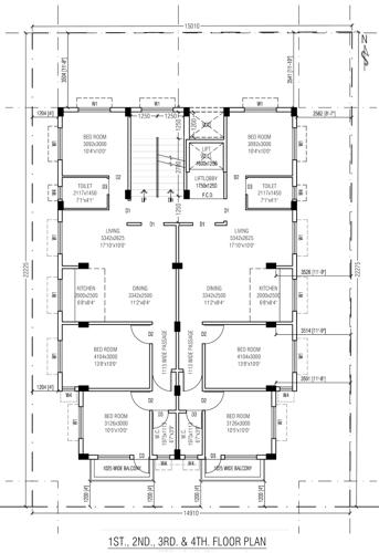  dream-palace-co-operative-society Dream Palace Co Operative Society Cluster Plan from 1st to 4th Floor
