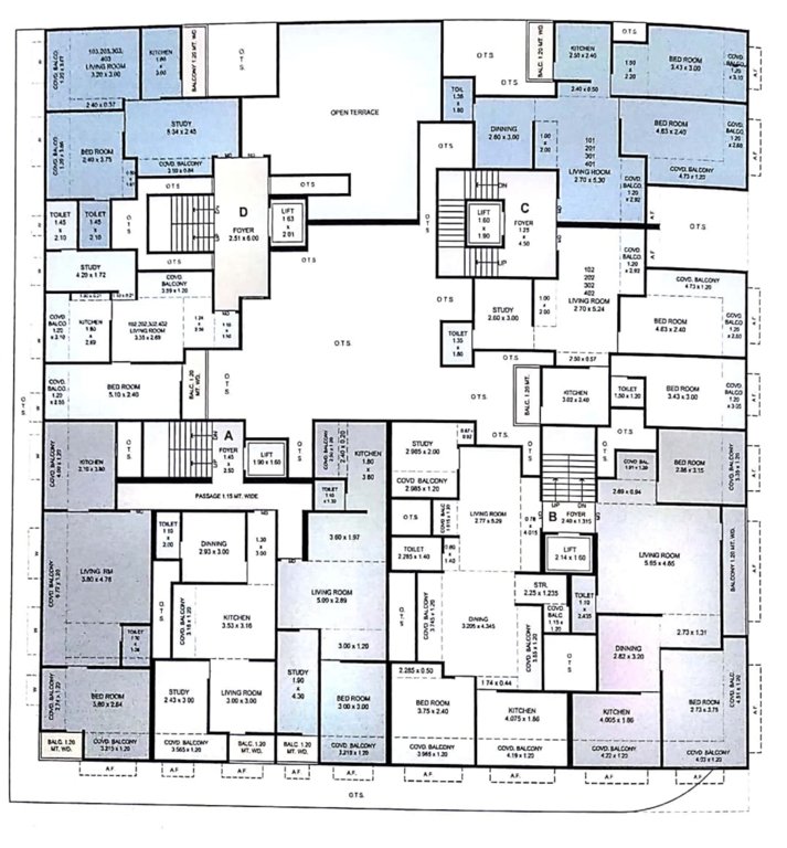  saakar Cluster Plan for 5th Floor