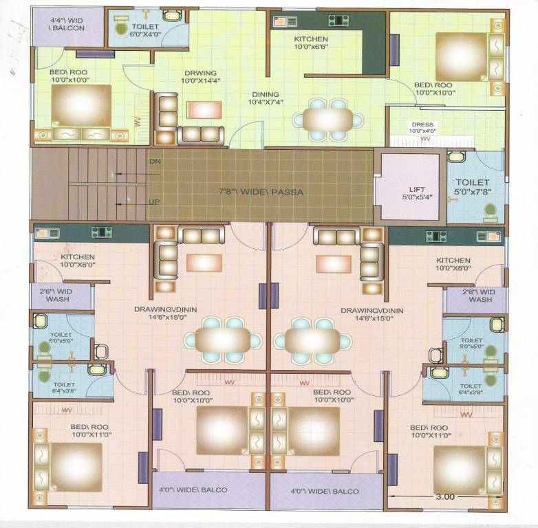  baba better homes Cluster Plan