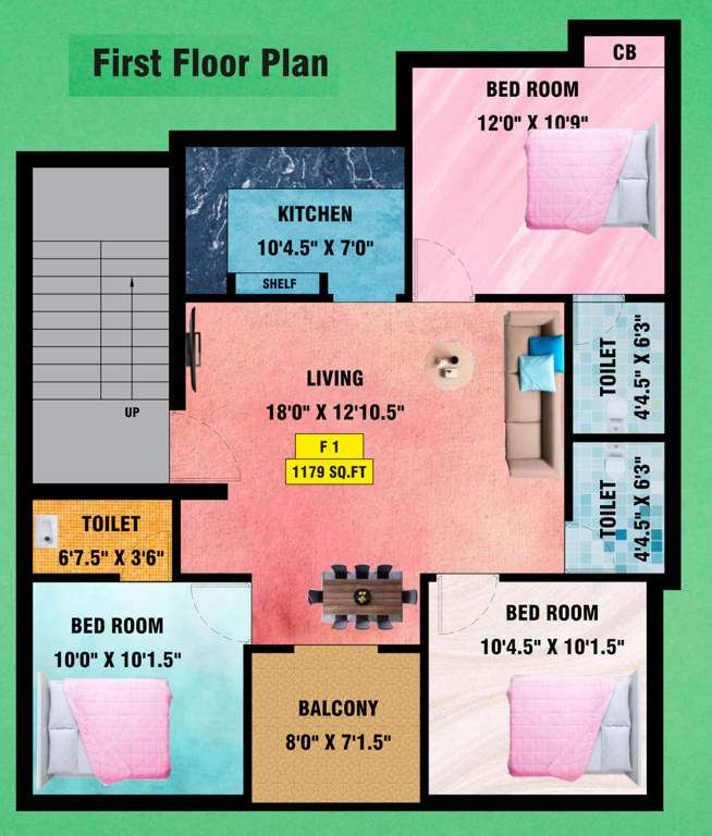  sai crystal Sai Crystal Cluster Plan for 1st Floor